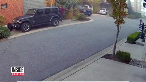 BRAVE BOY ON SCOOTER HOLDS HIS GROUND And STARES DOWN A BEAR! #brave #boy #bear #animalencounters