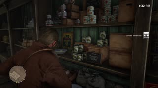 Red Dead Redemption 2 - Shop keeper quickly forgets everything