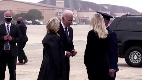 Biden departs to receive bodies of U.S. troops