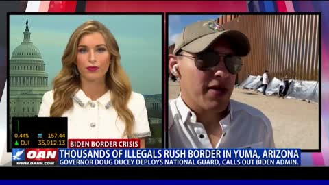 Thousands of illegals rush border in Yuma, Ariz.