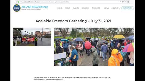 Adelaide FREEDOM Rally 31/7/2021 - march video