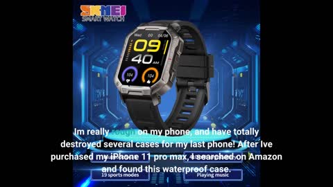 Military #Smart Watches for Men IP68 Waterproof Rugged-Overview