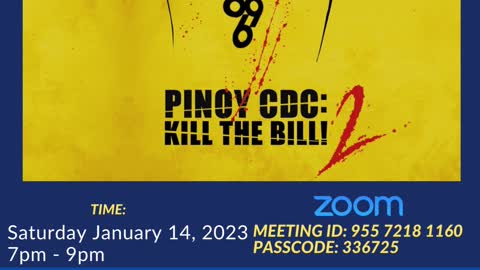 CDC Ph Weekly Huddle January 14, 2023: Pinoy CDC Kill The Bill Part 2