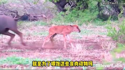 Little antelope surrounded by cunning wolves. Witness the epic moves of Antelope Mom!