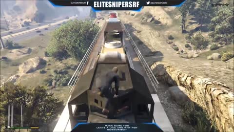 GTA 5 How To Blow Up The Train On GTA 5 Stop The Train