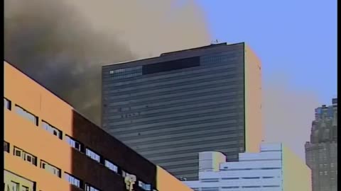 WTC-7 Building Collapses for No Reason (9-11)