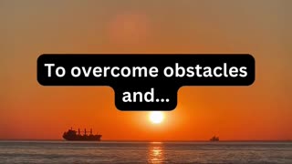 To overcome obstacles