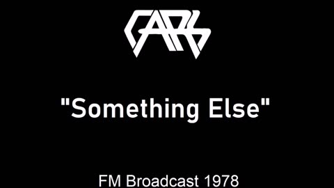 The Cars - Something Else (Live in Cleveland, Ohio 1978) FM Broadcast