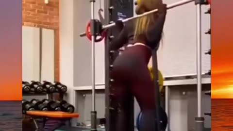 Gym hot girl prank video