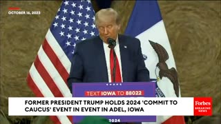 BREAKING NEWS: Trump Issues Dark Warning While Slamming Biden's Foreign Policy At Iowa Rally