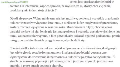 Zatrucie szczepionką C19. Jak neutralizować jady. I Jak się chronić przed skażeniem radioaktywnym