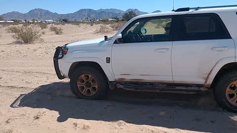 Goodyear Ultra Terrains in sand.