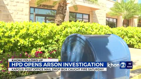 Mailbox intentionally set on fire in Kapolei, HPD says