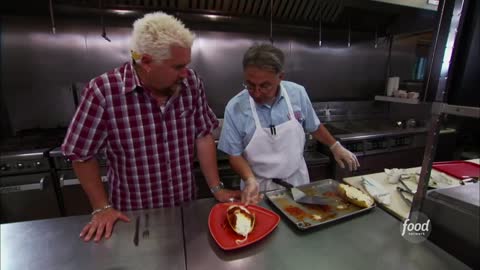 Guy Fieri Eats Spaghetti Squash at the Pit Stop Diners, Drive-Ins and Dives Food Network