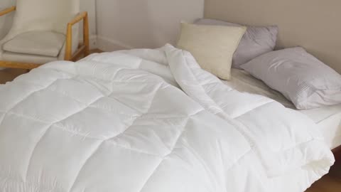 Bedsure Queen Comforter Duvet Insert - Quilted White