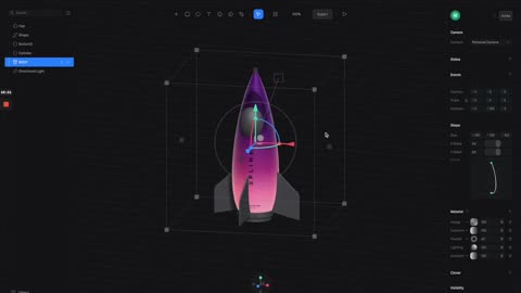 How to make a real-time 3D spaceship on mobile with Spline Tool | Tutorial