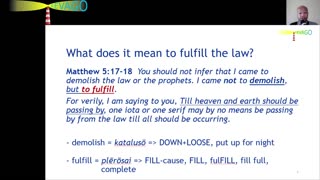 RE 233 HOW Did Jesus Fulfill the Law?