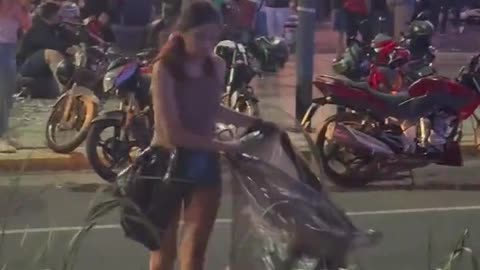 Argentina - Melei Supporters Clean Up After Celebrations