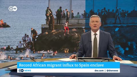 Record number of migrants reach Spanish exclave of Ceuta | DW News