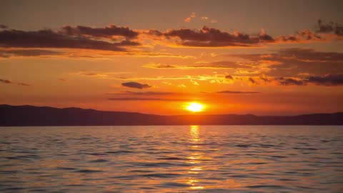 😳 IS THIS REAL? Stunning sunset view from the sea.