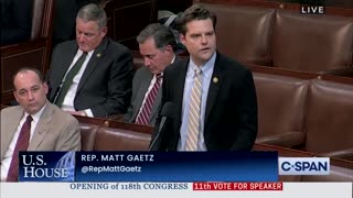 Matt Gaetz That time I nominated President Trump for Speaker…