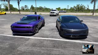 DragTimes A NEW KING 1,234 HP Lucid Sapphire vs Tesla Model S Plaid 14 Mile DRAG RACE reaction