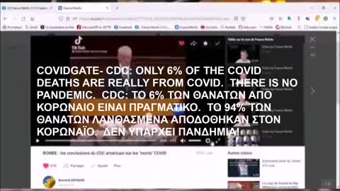 COVIDGATE- CDC: ONLY 6% OF THE COVID DEATHS ARE REALLY FROM COVID. THERE IS NO PANDEMIC! CDC: ΜΟΝΟ TO 6% ΤΩΝ ΘΑΝΑΤΩΝ ΑΠΟ ΚΟΡΩΝΑΪΟ ΕΙΝΑΙ ΠΡΑΓΜΑΤΙΚΟ!