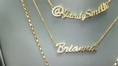 Stunning Name Pendants by TraxNYC(480P)