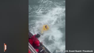 ABANDON SHIP: Coast Guard Rescues People Off Boat Caught In Ian's Wind, Waves