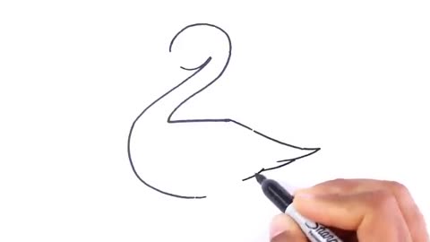 How to Draw a Duck from Number 2 - Easy Drawing_Cut