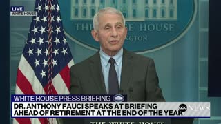 Dr. Fauci briefs reporters for last time before leaving government after 50 years