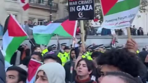 ‘Alluhu Akbar!’ in London. If they love Gaza so much, deport them back there.
