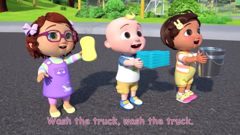 Fire Truck Wash Song | CoComelon Nursery Rhymes & Kids Songs