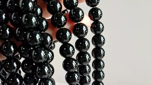 8mm Onyx smooth beads high quality Genuine Gemstone for making Jewelry Holiday Gift 20231006-01-08