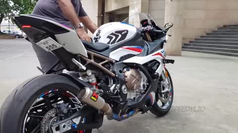 LOUD BMW S1000RR Akrapovic GP Exhaust System Sound (FLAME SPITTER) 🔥