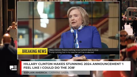 'I Feel Like I Could Do The Job': Hillary Clinton Jumps Into 2024 Election Fray