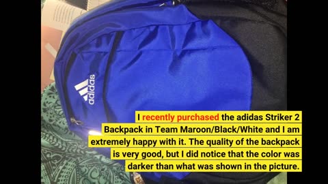Honest Reviews: adidas Striker 2 Backpack, Team MaroonBlackWhite, One Size