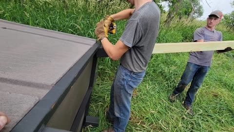 Making it Easier for Old Hunters to Access Banks Stump Deer Stand on the Farm