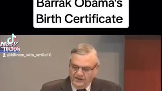 Obummer and the Birth Certificate