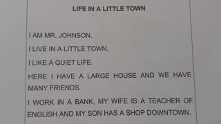 Life in a little town