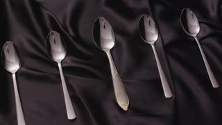 pure silver spoons