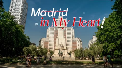 Madrid in My Heart #travel #city #urban #music #adventure #travelmusic #madrid #madridtravel