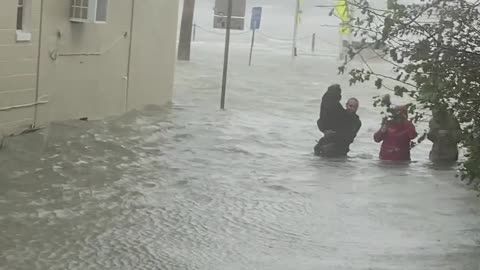 Flooding Caused by Hurricane Ian in St. Augustine, Florida