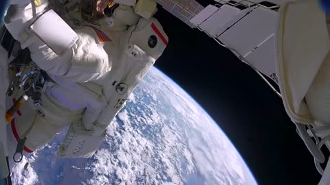 Astronauts accidentally lose a shield in space (GoPro 8K