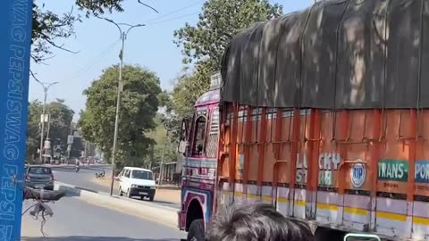 Funny truck driver horn😂 #indian truck drivers