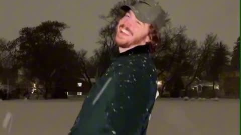 Playing snow with your girlfriend