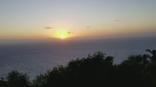 Sunrise from Koko head in Hawaii
