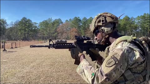 Security Force Assistance Brigade shooting demonstration