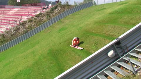 Ski Jumping without snow in Innsbruck