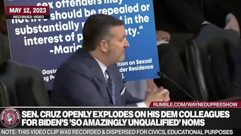 Sen. Cruz Evisorates Dem Colleagues For Biden's 'So Amazingly Unqualified' Noms